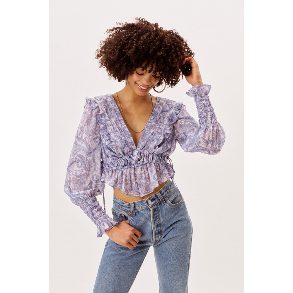 Janelle Top From For Love And Lemons Size Small NWT